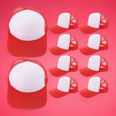 Hat Sublimation Blank - 10 قطع من قبعات البيسبول الشبكية