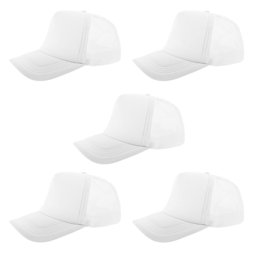 Hat Sublimation Blank - 5 قطع من قبعات البيسبول الشبكية