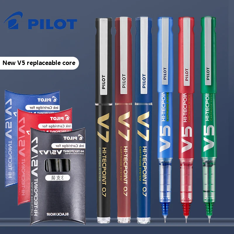 الطيار إعادة الملء V5/V7 أقلام - مراجعة Pilot Pen V5 وسعره