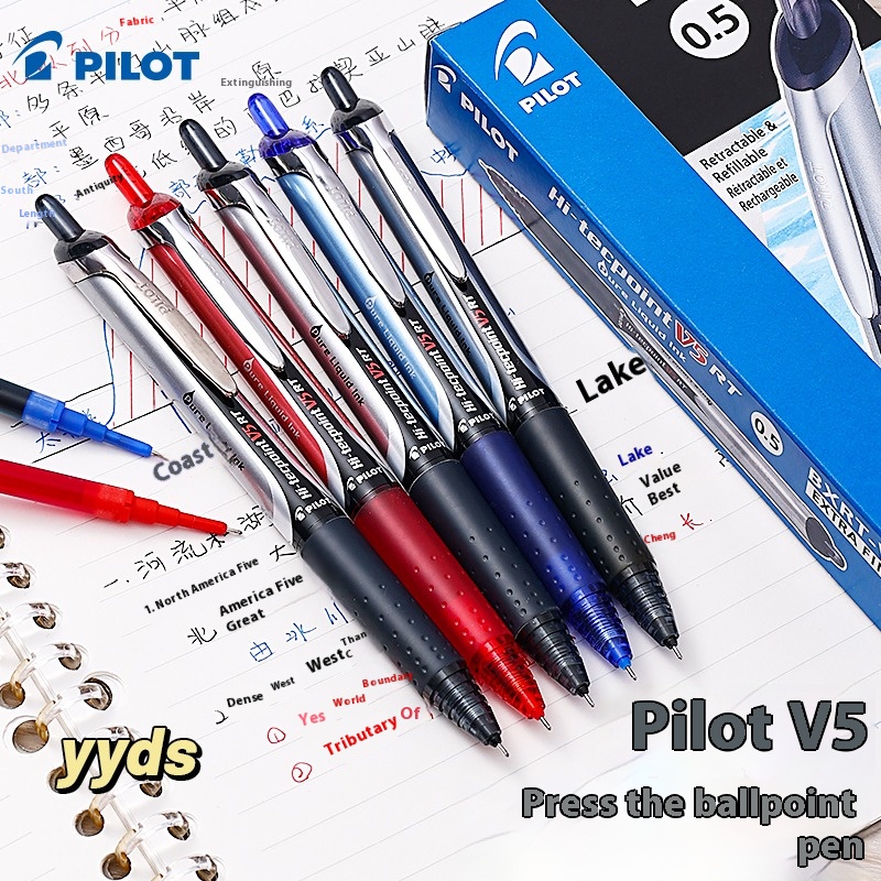 الطيار دقيق V5 RT جل أقلام ثلا - مراجعة Pilot Pen V5 وسعره